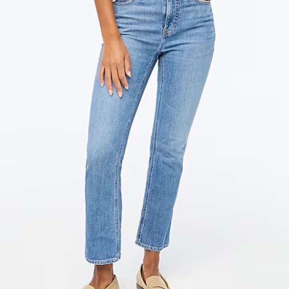 NWT J Crew W30 Petite flare crop mid-rise jean in all-day stretch medium wash - Picture 8 of 8